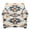 American Tribal Geometric, variant on FKELYI Retro Floral Blue Print Stretch Armchair Slipcover 2 Pcs Set Couch Sofa Cover with Separate Cushion Cover Non-Slip Furniture Protector Washable Living Room Decor