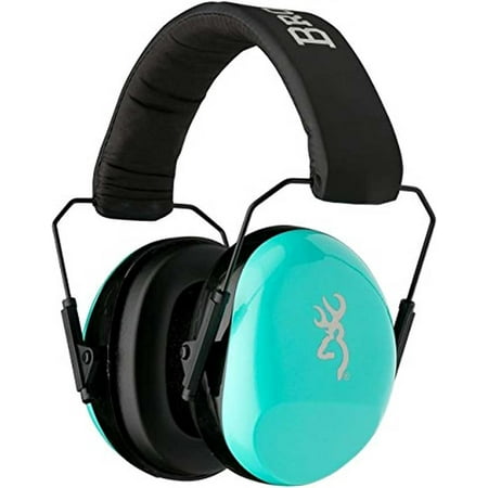 Browning Buckmark II Hearing Protector Ear Muffs NRR 26 dB Aqua - 126356