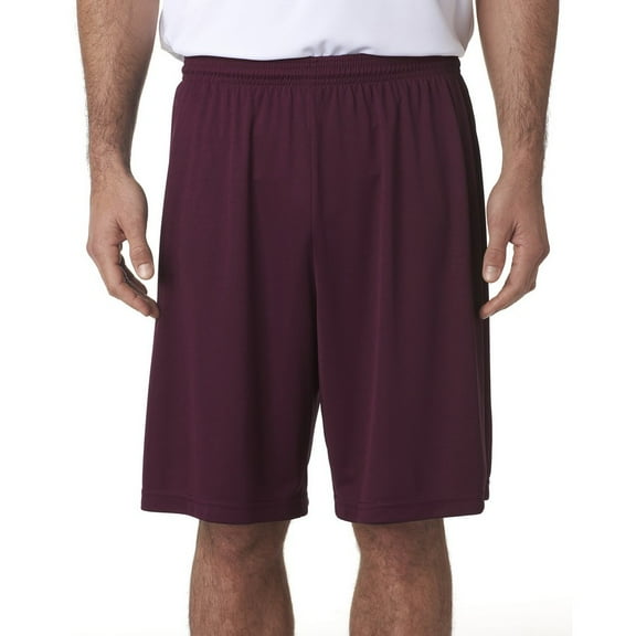 A4 9" Cooling Performance Shorts, Maroon, Small