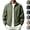 Army Green 05#, variant on Men's Lightweight Jackets Full Zip Up Windbreaker Laydown Collar Light Coat Stylish Casual Golf Jacket with Pockets