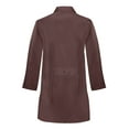 thumbnail image 2 of Panda Uniform Medical Lab Wear for Women, Doctor Coat, XL, Chocolate, 2 of 8