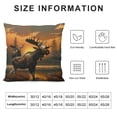 thumbnail image 6 of Nawypu Deer Bear Moose Print Throw Pillows Collection Sofa Pillow Covers,Couch Pillow Covers, Throw Pillow Cases,2 Pcs, 6 of 6