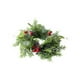 thumbnail image 3 of Corona de Navidad,Corona de velas navideñas para decorar la mesa,Vela navideña con forma de anillo de flores artificiales,Corona navideña con forma de vela para gabinete de cocina,Corona, 3 of 9