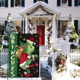 thumbnail image 4 of Gran oferta navideña de decoraciones del Grinch: bandera navideña para jardín del Grinch: ¡perfecta para decoraciones festivas de interior y exterior! Bandera pequeña para jardín, 4 of 6