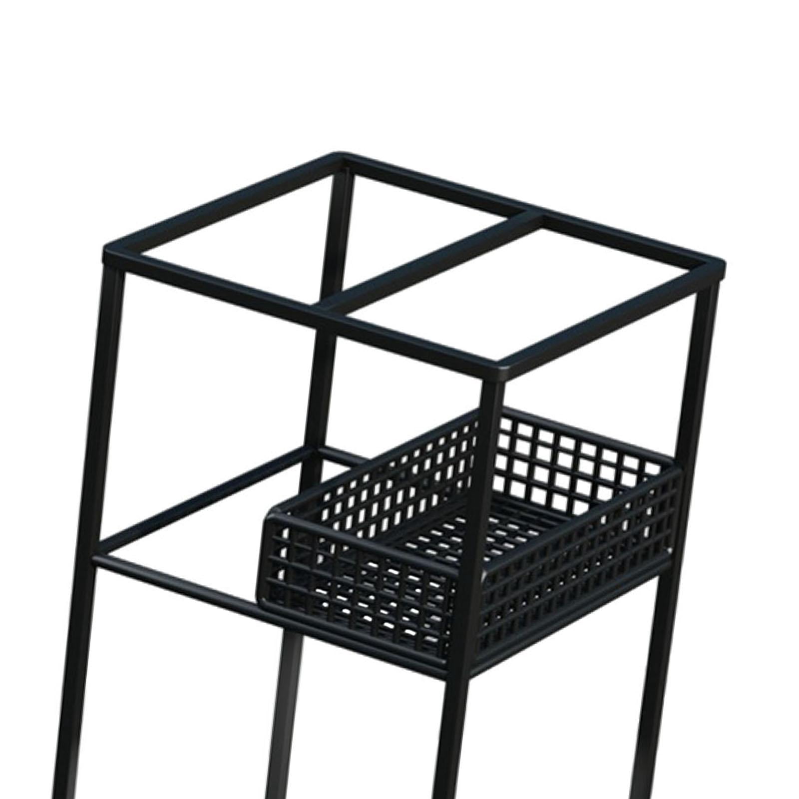 Fiocias Umbrella Stand Stable Space Saving Portable Convenient Umbrella Organizer Holder Black