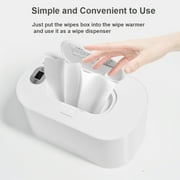 Anself Baby Wipe Warmer with Adjustable Temperature Large Capacity Baby Wet Wipes Warmer Dispenser USB Powered, Digital Display Heating