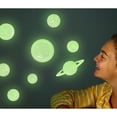 thumbnail image 6 of 4M: Glow: 3D Solar System - Glow-In-The-Dark Complete Solar System, Light Charging Wall & Ceiling Stick-Ons, Adhesive Tabs, Kids Room Decoration, 6 of 10