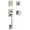 Satin Nickel, variant on Baldwin La Jolla Handleset - Contemporary Knob, Square Rose, Satin Black