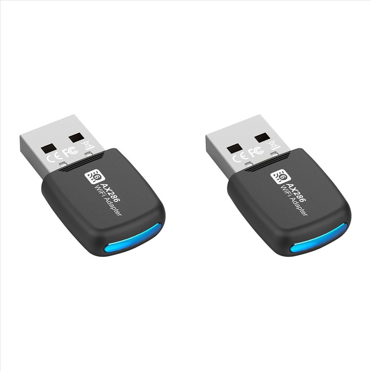 2X Tarjeta de Red USB WIFI 6 de 286 Mbps, Adaptador USB 802.11ax de 2,4 ...
