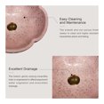 thumbnail image 2 of Chinese Antique Ceramic Sink Wash Basin Ceramic Counter Top Hand Painted Ceramic Wash Basin pink With White Bird Bathroom Sinks, 2 of 6