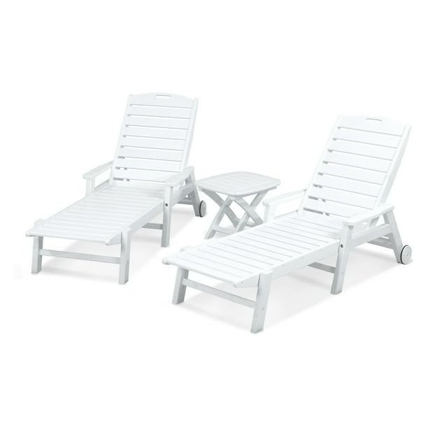 Polywood Reg Nautical Stackable Wheeled Chaise With Arms Set Of 2 Table Com - Polywood Nautical Chaise Lounge Set Polywood Reg Nautical Stackable Wheeled Chaise With Arms Set Of 2 Table Com - Polywood Nautical Chaise Lounge Set