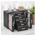 thumbnail image 3 of Omsix Jewelry Organizer Box Jewelry Boxes for Women and Girls Jewelry Storage Box for All Necklaces Rings Earrings Bracelet Watches UJJB017B, 3 of 8