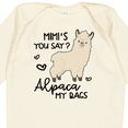 thumbnail image 4 of Inktastic Mimi's You Say Alpaca My Bags Boys or Girls Long Sleeve Baby Bodysuit, 4 of 5