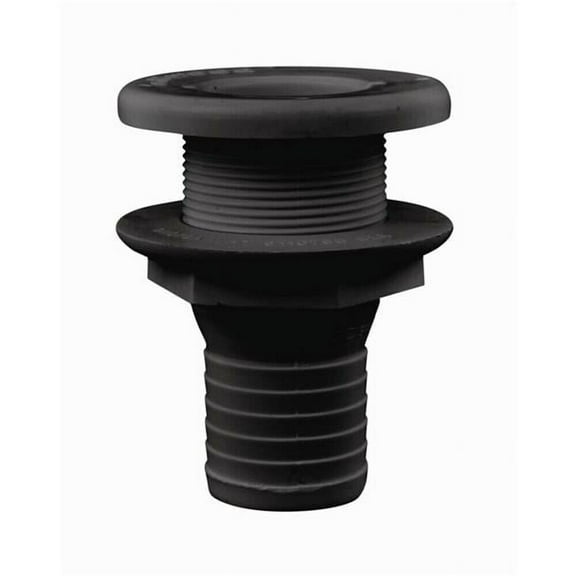 Attwood Mari 3875A1 1.50 x 3.38 in. Thru Hull Connector, Black