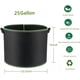thumbnail image 2 of Zhuge Paquete de 5 bolsas de cultivo de 25 galones, resistentes, de tela no tejida gruesa, para cultivo de plantas con asas, para plantas con poco estrés (negro), 2 of 5