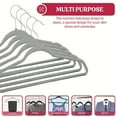 thumbnail image 5 of Velvet Hangers  10 Pack, Non Slip Clothes Felt Hanger Heavy Duty for Coat, Premium Slim Space Saving Suit Hangers for Closet Organizer, 5 of 7