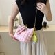 thumbnail image 4 of Bolso Hobo plisado y fruncido ligero con cadena de nube para mujer, Bolso de ocio para mujer, 4 of 6