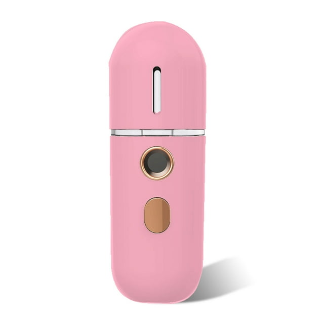 Mist Humidifier Handheld Facial Nebulizer Water Spray Machine Moisturizing Diffuser Steamer Skin Sprayer Personal Care Household Pink