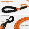 thumbnail image 4 of Long Leash for Dog Training Reflective Nylon Rope Lead, Check Cord for Dogs Walking, Camping orange 6feet, 4 of 5