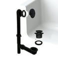 thumbnail image 3 of Westbrass 14" Black Polypropylene Tip-Toe Drain Bathtub Assembly with 2-Hole Overflow, Matte Black, 3 of 17