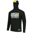 thumbnail image 2 of Men's New Era Black Minnesota Vikings Functional Fandom Balaclava Helmet Stripe Tri-Blend Hoodie, 2 of 5