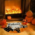 thumbnail image 6 of HomeKingdee Fall Thanksgiving Pumpkin Half Round Door Mat, Non-Slip Welcome Indoor Entrance Way Rug Semi Circle Front Doormats Washable Floor Mat, Outdoor Rugs, 6 of 6