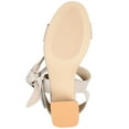 thumbnail image 5 of Journee Signature Womens Genuine Leather Hether Hook and Loop Block Heel Sandals, 5 of 8