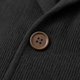 thumbnail image 6 of USNSM Mens Shawl Collar Blazer Knit Sweater Fashion Cardigan Button Down Jacket Slim Fit Open Front Long Sleeve Coats Black XXL, 6 of 6
