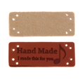 thumbnail image 3 of 20 piezas etiqueta de cuero PU Macarena hechas a mano, 3 of 7