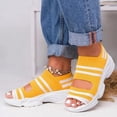 thumbnail image 2 of WILLBEST Sandalias Flexibles Para Mujer Con Tacón Medio De Malla Y Puntera De Goma Deportiva Con Plataforma Cubierta, 2 of 6