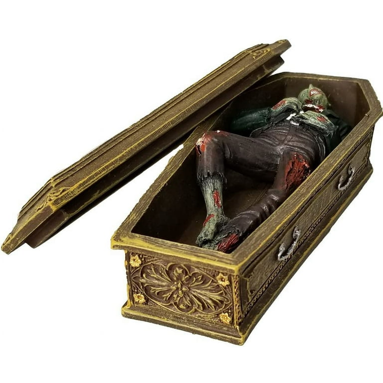 Pacific Giftware Zombie Apocalypse Impaled Pen Holder in Coffin