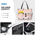 thumbnail image 2 of Wukai Cute Sushi (2) Print Zipper Bag,large Beach Tote Bag,Waterproof Sandproof Bag,Grocery and Picnic Tote Travel Bag, 2 of 5