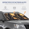 thumbnail image 4 of Wukai Sunset Meditating Doberman Car Front Windshield Sun Shade,Sun Visor Shield Block Automotive Interior Protector Blocks UV Rays-Medium, 4 of 6