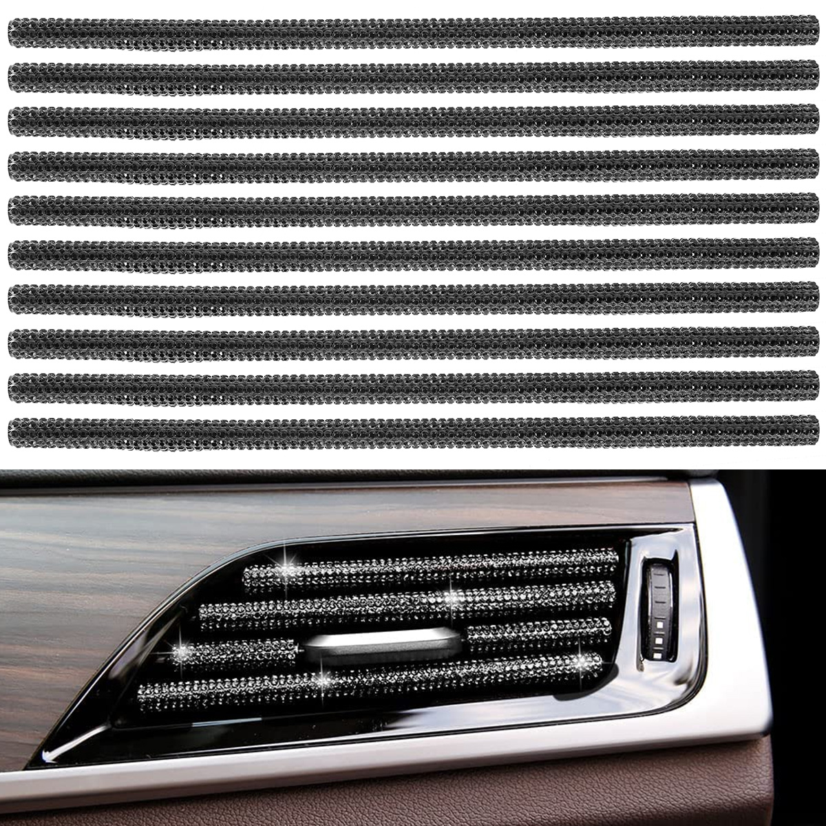 Littleduckling 10pcs Car Vent Outlet Trim Car Air Conditioner Trim