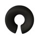 thumbnail image 1 of Almohada ergonómica de espuma viscoelástica transpirable para masajes de salón Negro, 1 of 6