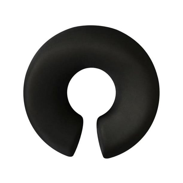 Almohada de masaje boca abajo para mesa de masaje, cómoda y portátil, cojín facial de espuma viscoelástica Negro