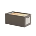 thumbnail image 7 of Hvmvliv Cloth Open Window Visible Clothing Storage Box with Lid, Household Clothes Organizer Large Balcony Organising Box, Pull Out Handle Gray, 7 of 7