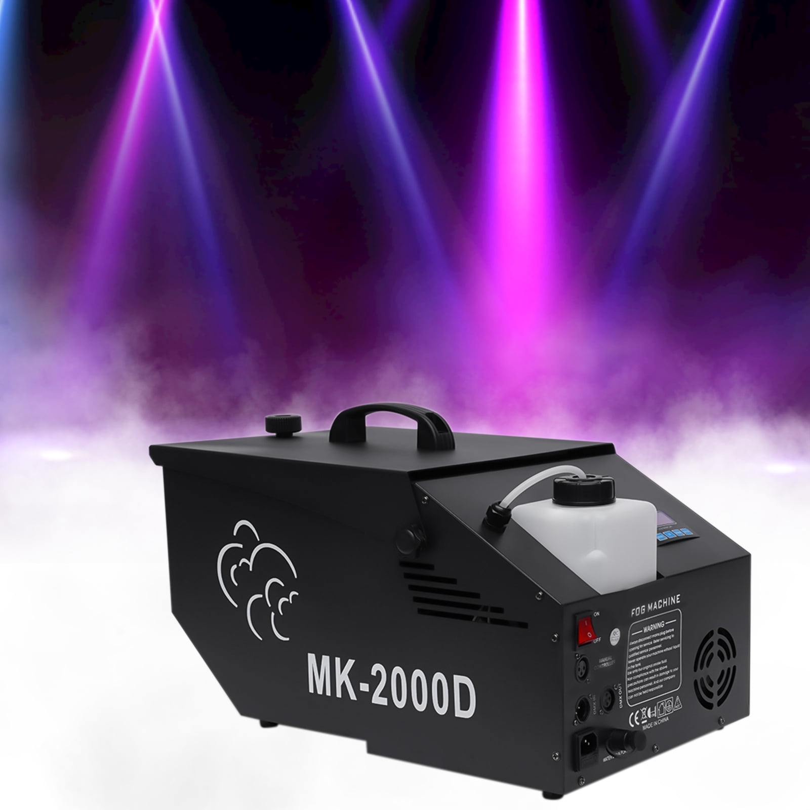 Wildnix Professional Fog Machine with Oil Pump, Adjustable Working Time and Interval, Ideal for Stage Effects, Parties, and Events