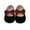 Black, variant on Otqutp Party Baby Girls Footwear Toddler Kids Girls Soild Colour Bowknot Princress Shoes Soft Sole The Floor Barefoot Non Slip First Walkers Prewalker Shoes