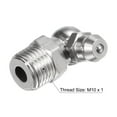 thumbnail image 3 of Unique Bargains Raccord Hydraulique en Acier Inoxydable 304 90 Degrés Filetage M10 x 1mm Lot de 5, 3 of 5