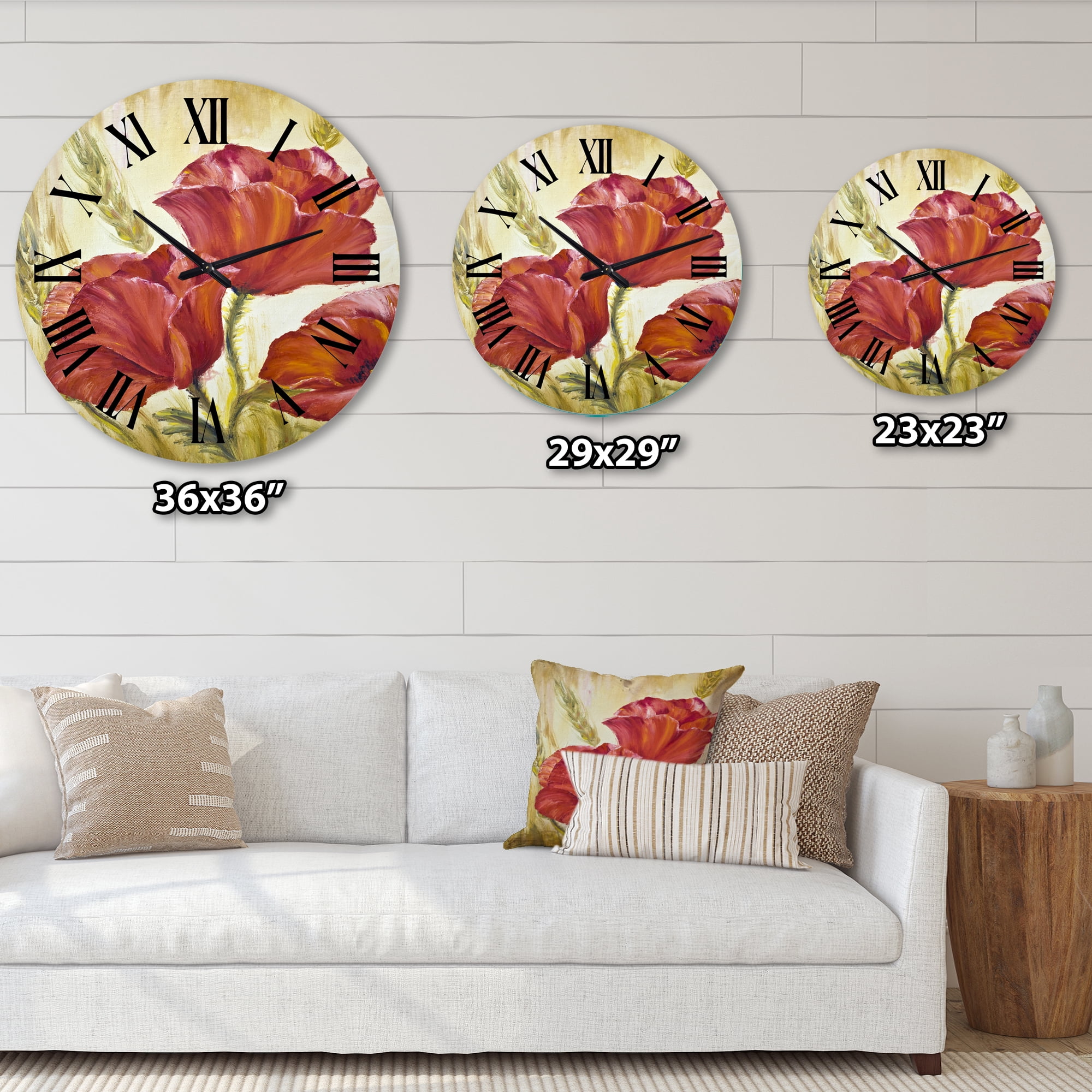 Designart 1 in Traditional Wall Clock