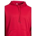 thumbnail image 2 of Expert Brand Men's Fleece Tec Pullover Hoodie Sweater, Red, Small, 2 of 4