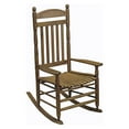 thumbnail image 3 of Hinkle Riverside Round Post Slat Back Wood Patio Rocking Chair, 3 of 10