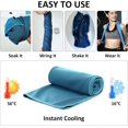 thumbnail image 2 of Toalla de enfriamiento de 6 piezas (30 * 80 cm, toalla deportiva Cuello multiusos Secador rápido Sudores transpirables Toalla de enfriamiento Toalla de microfibra para fitness, 2 of 5