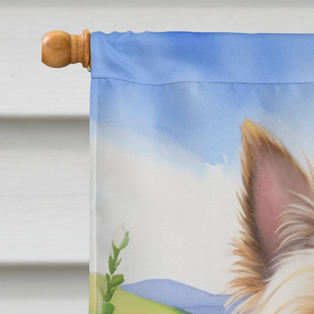 Cairn Terrier Easter Egg Hunt House Flag 28 in x 40 in