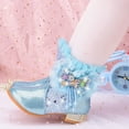 thumbnail image 6 of JIKNTTR Toddler Gilrs Boots Fashion Ankel Booties Toddler Girls Booties Little Kid Shoes Short Boots Girls Boots Shoes Princess Shoes Ankle Winter Snow Boots, 6 of 8
