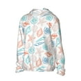 thumbnail image 2 of Fotbe Colorful Seashells1 Men's Women's UPF 50+ Sun Protection Jacket Hooded Cooling Shirt with Pockets Hiking Outdoor Performance-Medium, 2 of 9