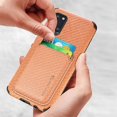 thumbnail image 4 of For Samsung Galaxy A31 Carbon Fiber Leather Card Magsafe Phone Case, 4 of 5