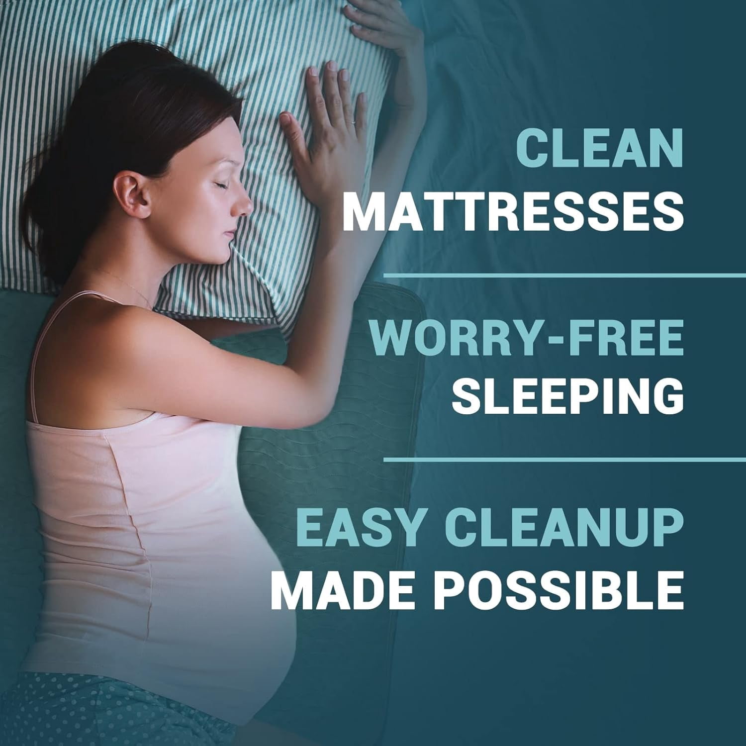MEDPRIDE Washable Bed Pads for Incontinence, Reusable Bedwetting Underpads 34x36in, Pack of 4 – High Absorbency Adults & Women