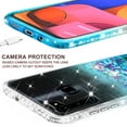 thumbnail image 5 of For Samsung Galaxy A21 Case w/ TPU Screen Protector Liquid Quicksand Glitter Cute Bling Girls Women [Shock Proof] for For Samsung Galaxy A21 - Clear/Teal, 5 of 5